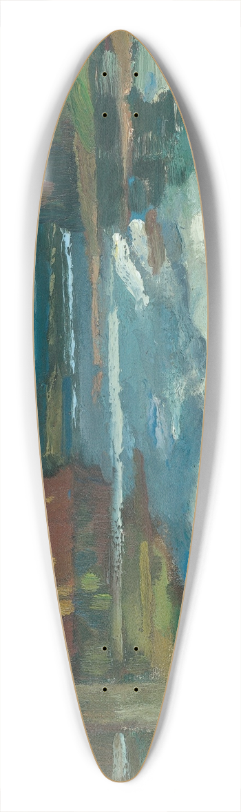 Leo Putz - Kampenwand (Chiemsee) 39.3 inch art pintail longboard deck