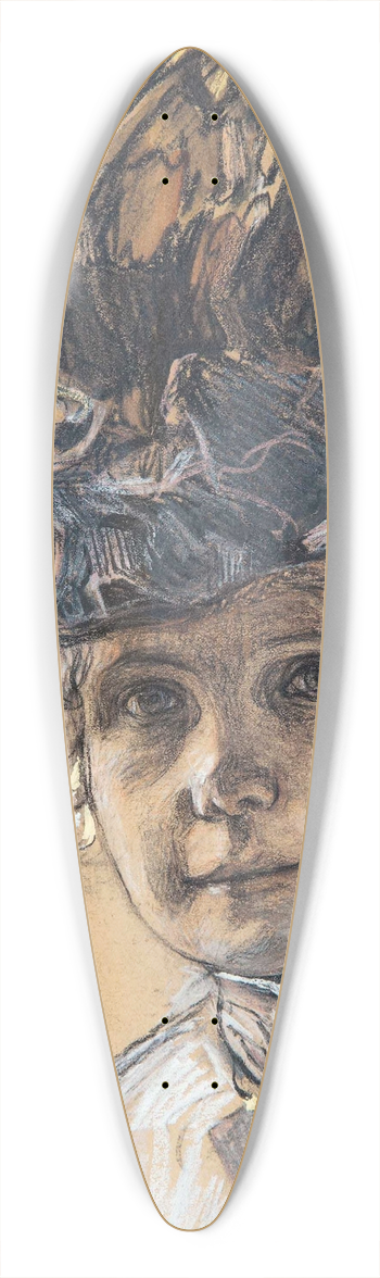 Leo Putz - Portrt Gertraud Luberich 39.3 inch art pintail longboard deck