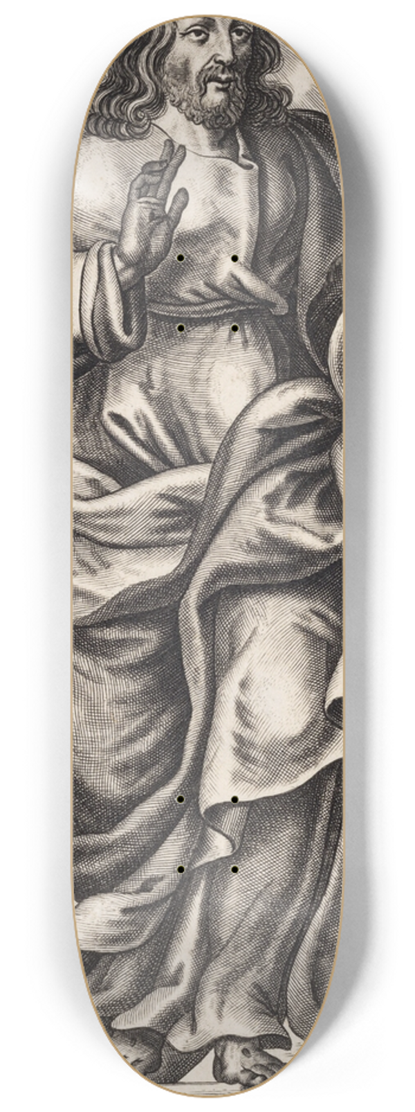 Gerhard Altzenbach - Christ as Saviour of the World 8.25 inch art skate deck