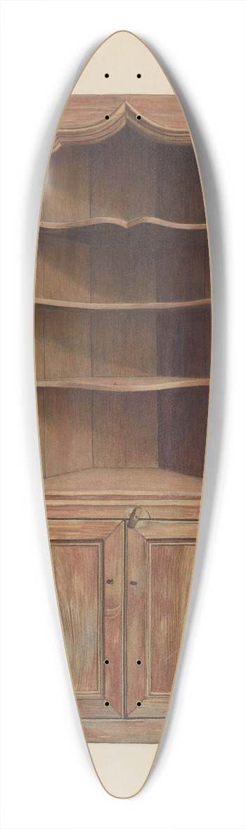 Leslie Macklem - Corner cupboard 39.3 inch art pintail longboard deck