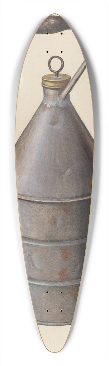 Leslie Macklem - Oil Can 39.3 inch art pintail longboard deck