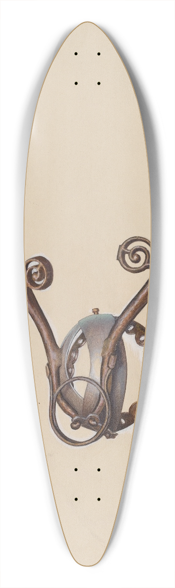 Leslie Macklem - Wick Trimmer 39.3 inch art pintail longboard deck