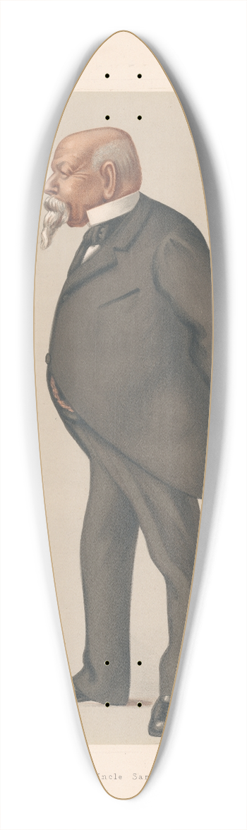 Leslie Matthew Ward - Americans. Uncle Sam. Mr. Samuel Ward. 10 January 1880 39.3 inch art pintail longboard deck