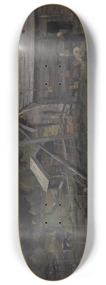 Gerhard Munthe - Old Barn, Hedmark 8.25 inch art skate deck