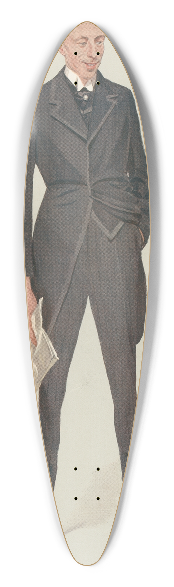 Leslie Matthew Ward - Politicians  A Sticker. Earl Winterton. 16 September 1908 39.3 inch art pintail longboard deck