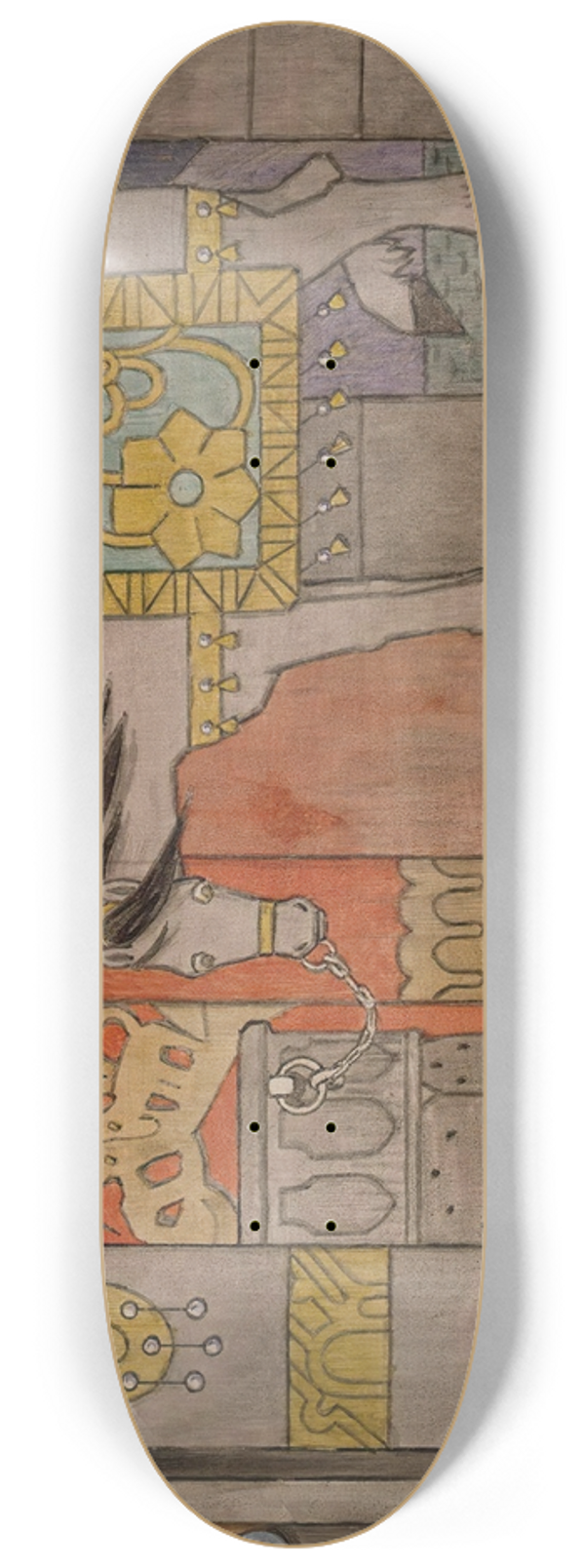 Gerhard Munthe - The fourth Hall 8.25 inch art skate deck
