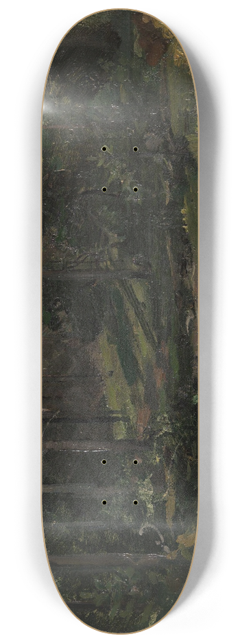 Gerhard Munthe - Wooded Landscape 8.25 inch art skate deck