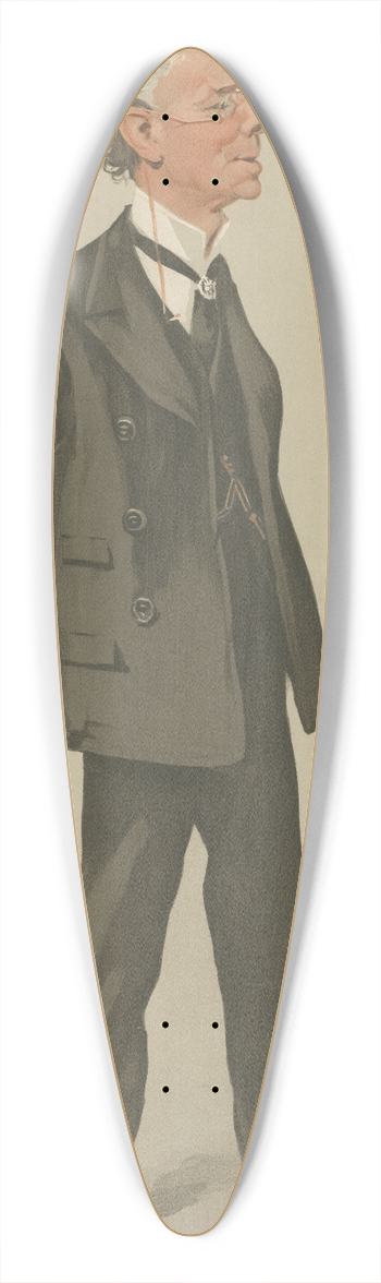 Leslie Matthew Ward - Theatre; Edwin OConner Terry 39.3 inch art pintail longboard deck