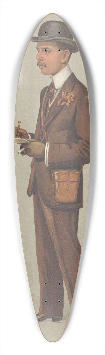 Leslie Matthew Ward - Turf Devotees; Billy, William Arthur Hamar Bass, September 14, 1905 39.3 inch art pintail longboard deck