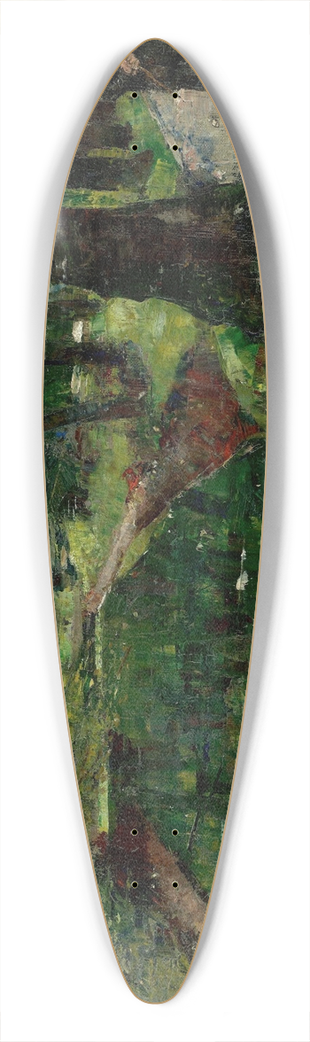 Lesser Ury - Am Neuen See (Tiergarten in Berlin) 39.3 inch art pintail longboard deck