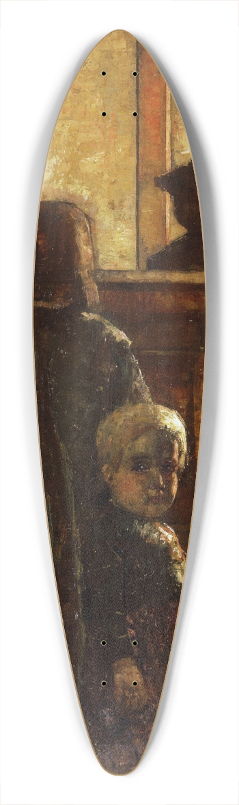 Lesser Ury - Flemish Tavern 39.3 inch art pintail longboard deck