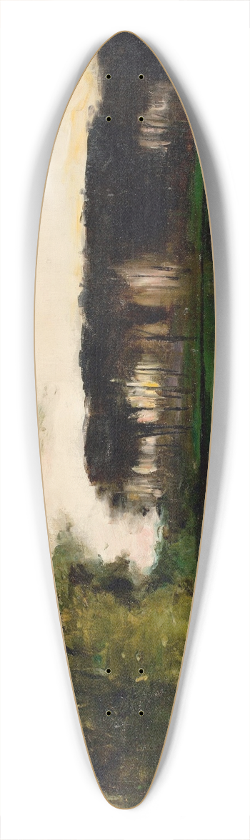 Lesser Ury - Mrkischer See 39.3 inch art pintail longboard deck