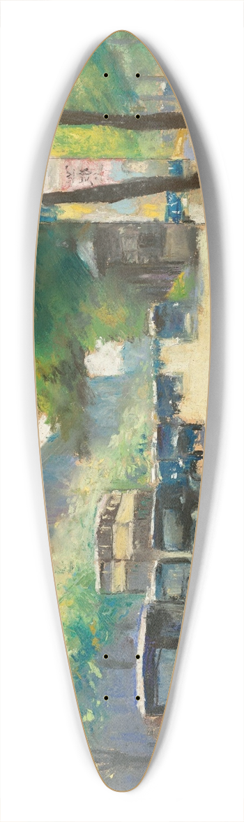 Lesser Ury - Unter den Linden, Berlin 39.3 inch art pintail longboard deck