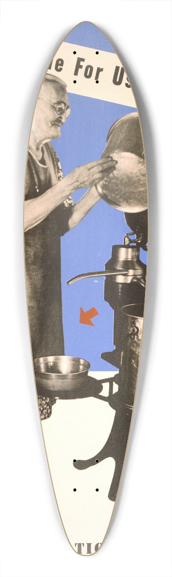 Lester Beall - Its fine for us Rural Electrification Administration, U.S. Department of Agriculture 39.3 inch art pintail longboard deck