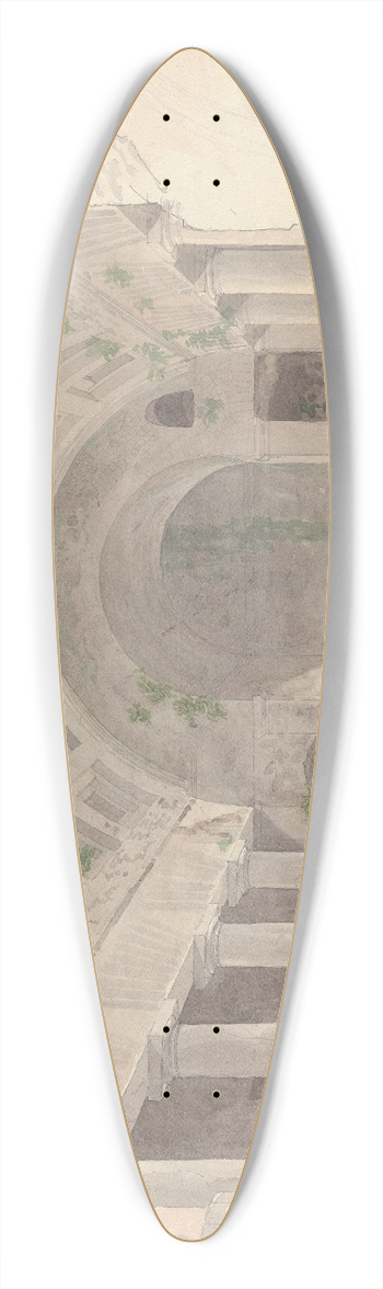 Lewis Vulliamy - A Roman Villa 39.3 inch art pintail longboard deck