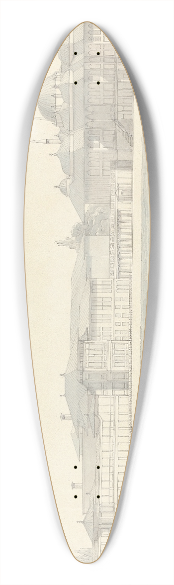 Lewis Vulliamy - Topkapi Palace, Istanbul 39.3 inch art pintail longboard deck