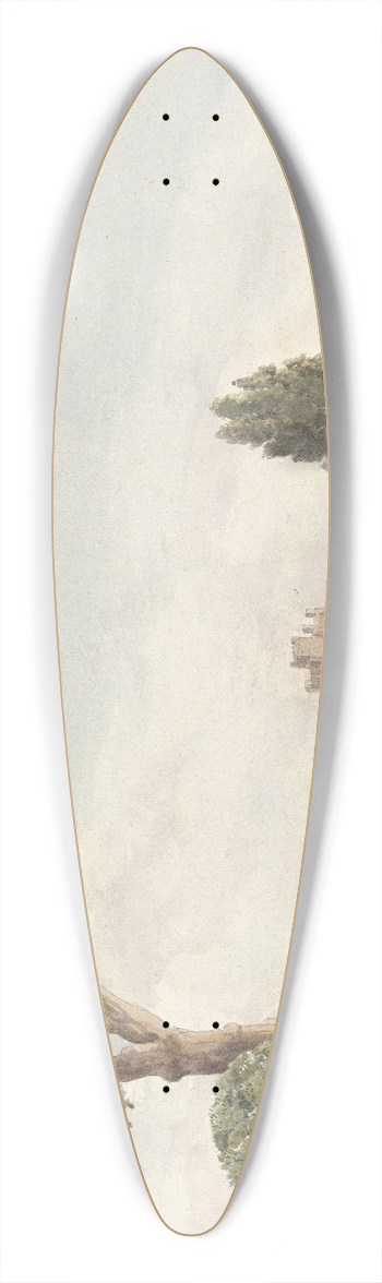 Lewis Vulliamy - Torre delle Milizie 39.3 inch art pintail longboard deck
