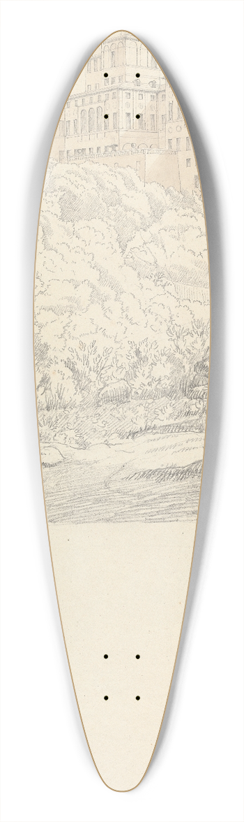 Lewis Vulliamy - Villa Chigi, Ariccia 39.3 inch art pintail longboard deck
