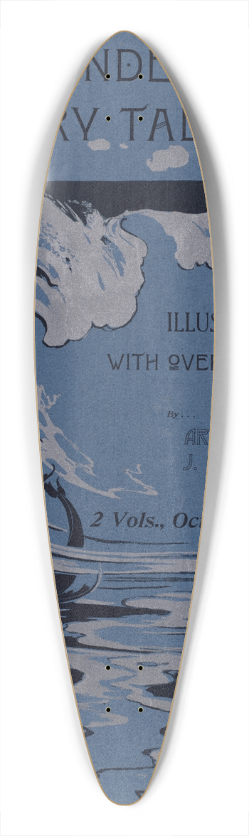 L. Fred Hurd - Hans Andersens fairy tales 39.3 inch art pintail longboard deck