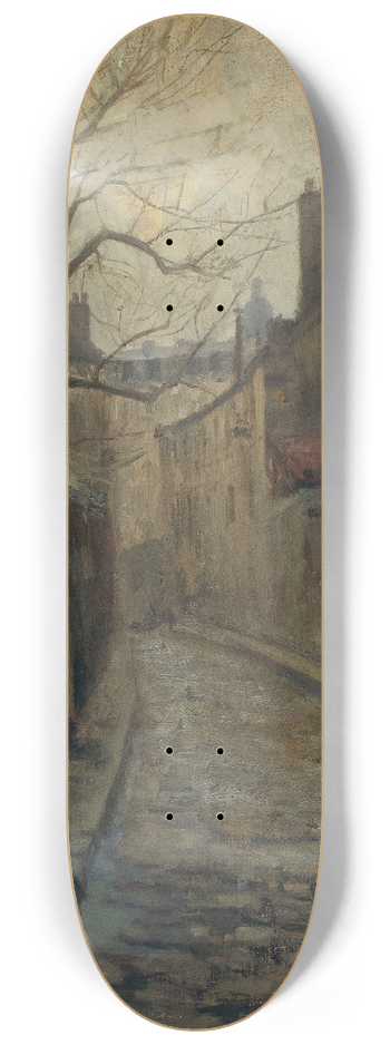 Germain Eugne Bonneton - La rue Rataud 8.25 inch art skate deck