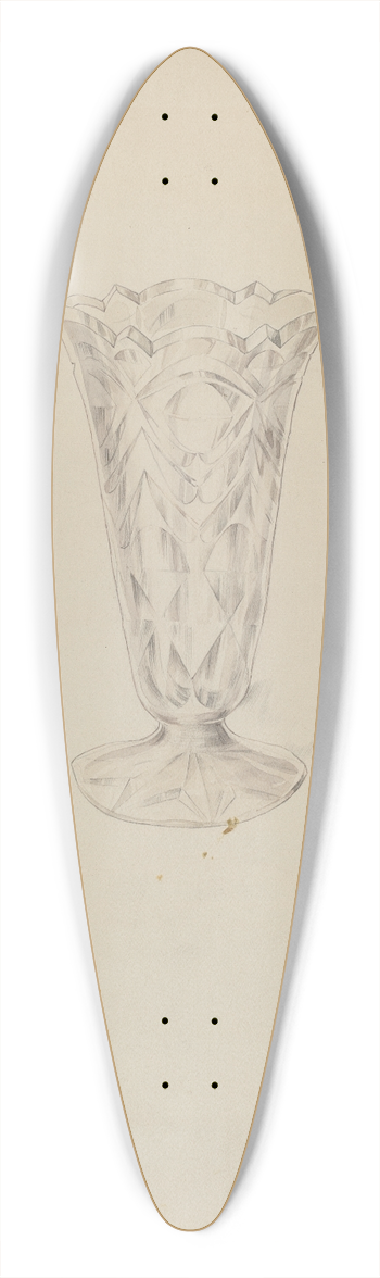 Lillian Causey - Vase 39.3 inch art pintail longboard deck