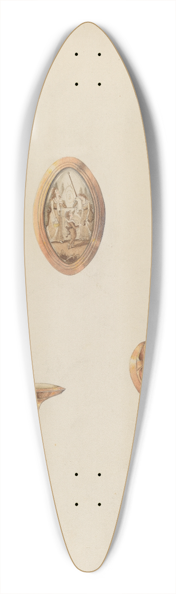 Lillian Hunter - Memorial Ring 39.3 inch art pintail longboard deck