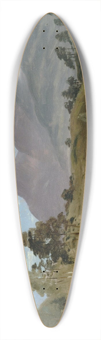 Lionel Constable - Mountain Landscape, possibly in the Lake District 39.3 inch art pintail longboard deck