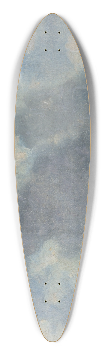 Lionel Constable - Sky Study 39.3 inch art pintail longboard deck