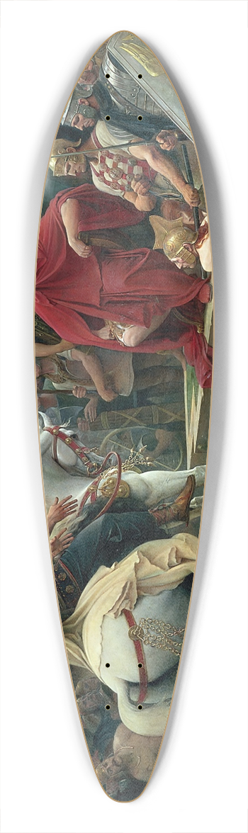 Lionel Royer - Vercingetorix throws down his arms at the feet of Julius Caesar 39.3 inch art pintail longboard deck