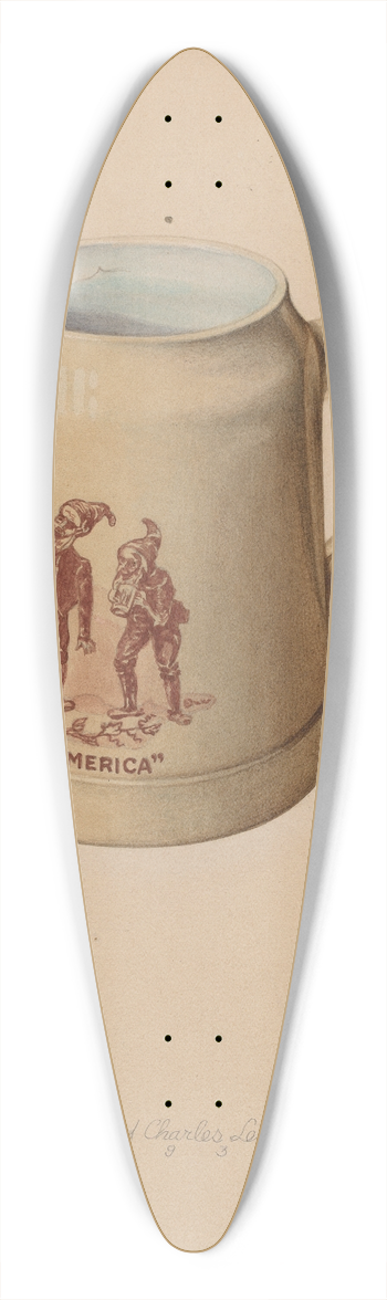 Lloyd Charles Lemcke - Stoneware Mug for Beer 39.3 inch art pintail longboard deck