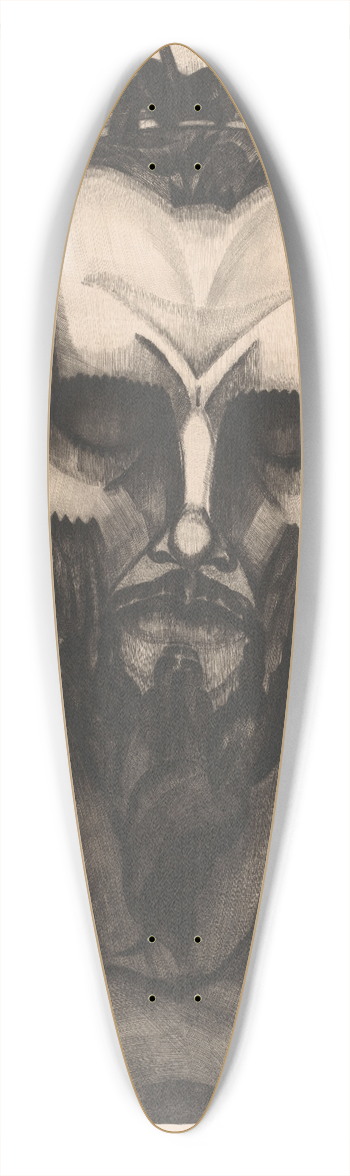 Lodewijk Schelfhout - Hoofd van Christus 39.3 inch art pintail longboard deck