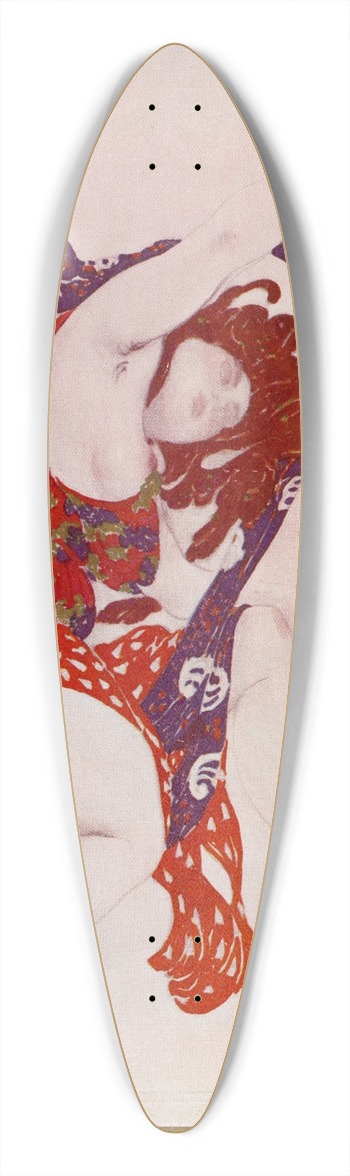 Lon Bakst - Premire Bacchante de Narcisse 39.3 inch art pintail longboard deck