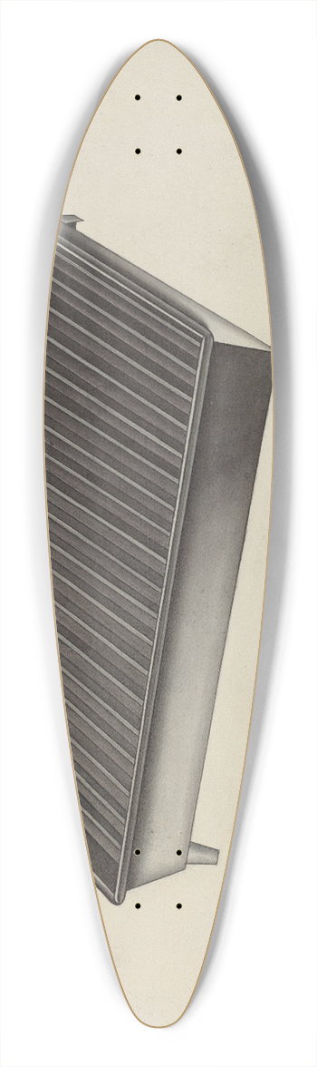 Lon Cronk - Shaker Dish Drainer 39.3 inch art pintail longboard deck