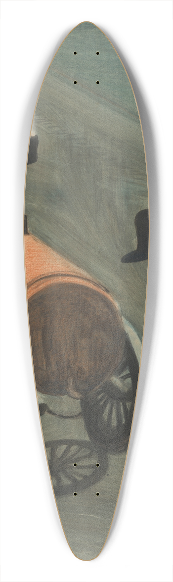 Lon Spilliaert - De waterkar 39.3 inch art pintail longboard deck