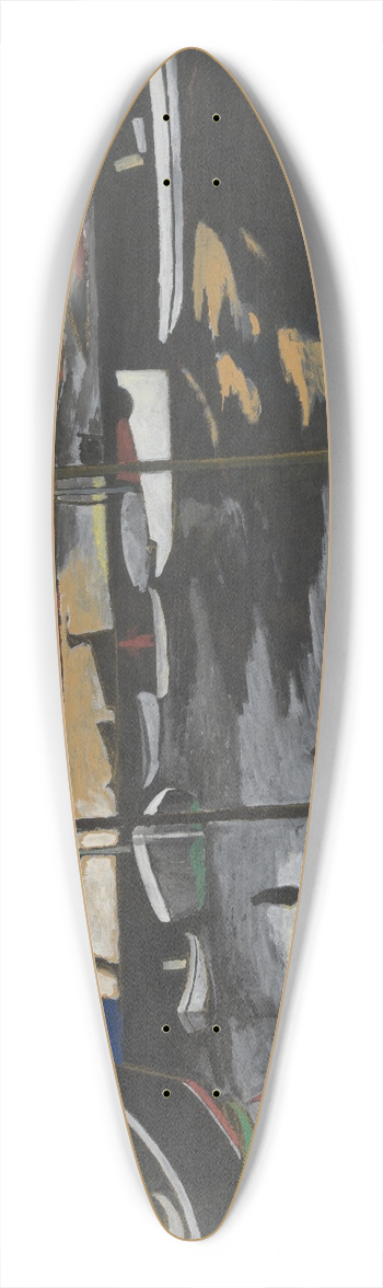 Lon Spilliaert - Handelsdokken te Oostende 39.3 inch art pintail longboard deck