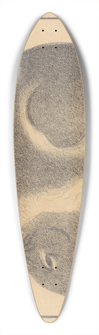 Lon Spilliaert - Konijn 39.3 inch art pintail longboard deck