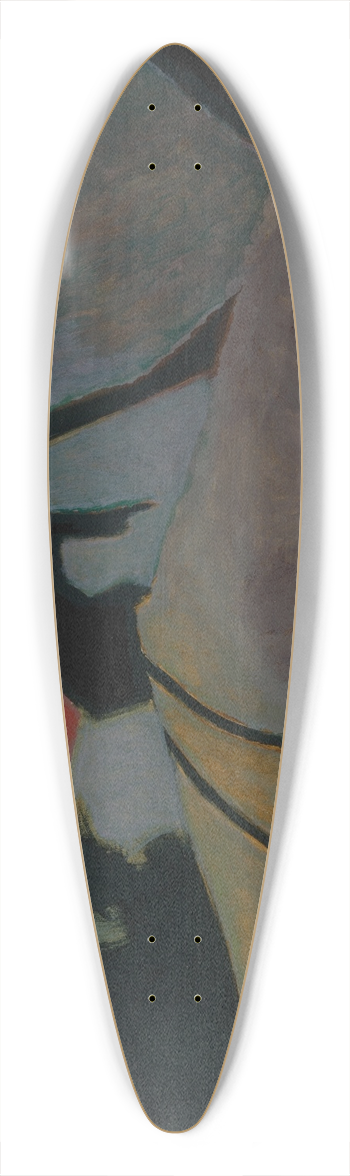 Lon Spilliaert - Landschap met rode dak 39.3 inch art pintail longboard deck