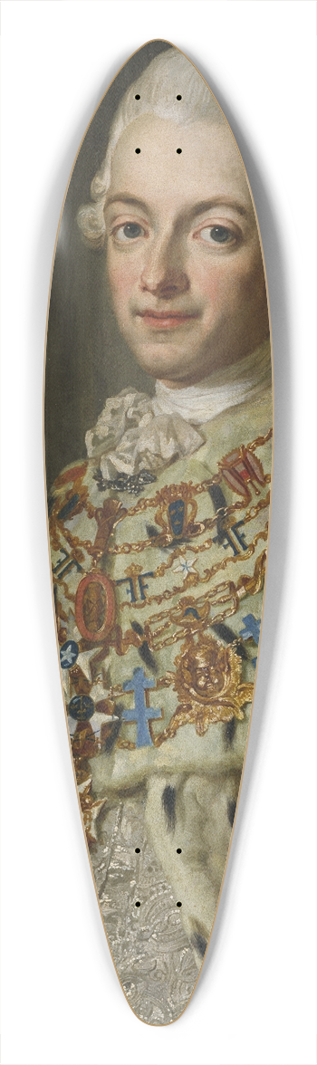 Lorens Pasch the Younger - Gustav III, 1746-1792 39.3 inch art pintail longboard deck