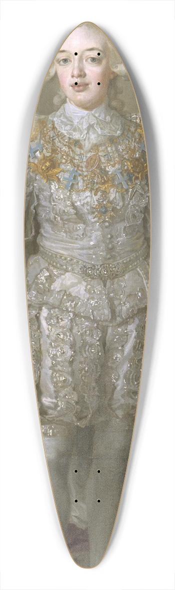 Lorens Pasch the Younger - Gustav IV Adolf as a child 39.3 inch art pintail longboard deck