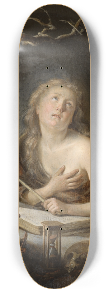 Gerrit Dou - Die bssende Maria Magdalena in der Einde 8.25 inch art skate deck