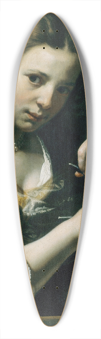 Lorenzo Lippi - Saint Agatha 39.3 inch art pintail longboard deck