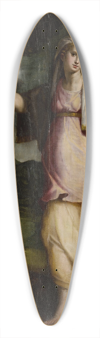 Lorenzo Sabatini - Allegorical Figure, Probably Prudence 39.3 inch art pintail longboard deck