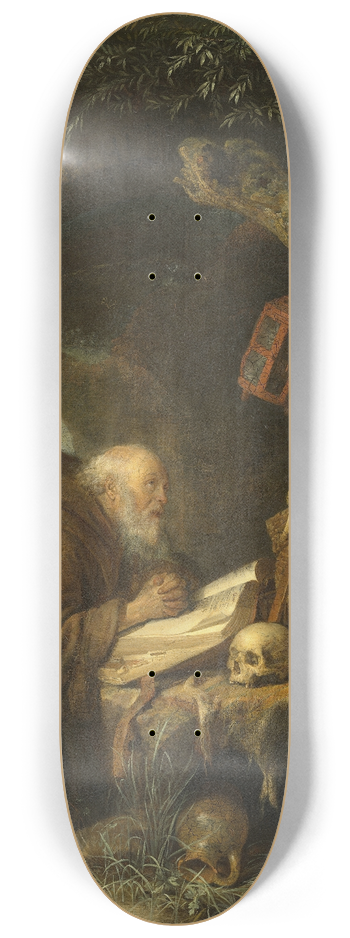 Gerrit Dou - The Hermit 8.25 inch art skate deck