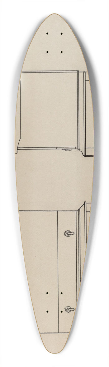 Lorenz Rothkranz - Box Desk on Frame 39.3 inch art pintail longboard deck