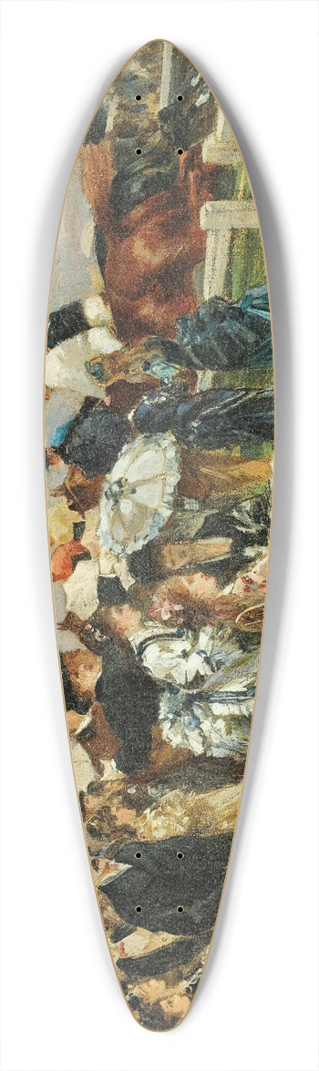 Louis Abel-Truchet - At the races 39.3 inch art pintail longboard deck