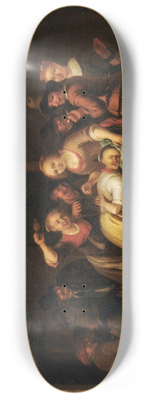 Gerrit Lundens - Slipper Game at an Inn 8.25 inch art skate deck