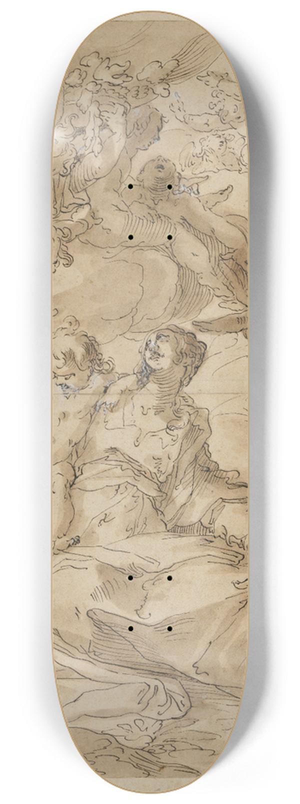 Gerrit Pietersz - Ruhe auf der Flucht nach gypten 8.25 inch art skate deck