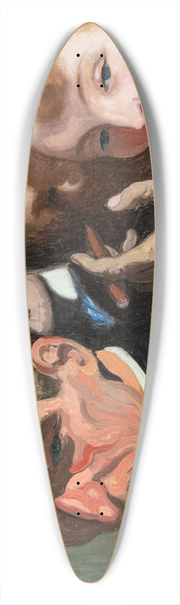 Louis Anquetin - Dans la rue 39.3 inch art pintail longboard deck