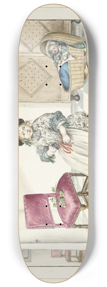 Gesina ter Borch - Gerrit en Cornelis Schellinger als kind 8.25 inch art skate deck