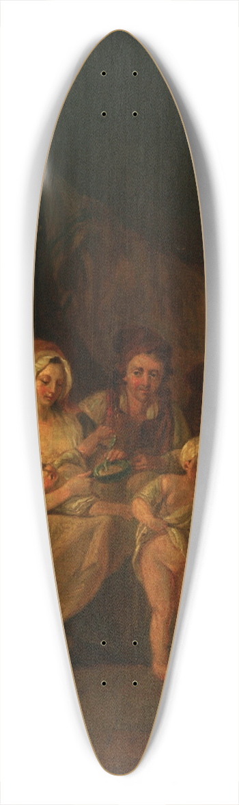 Louis Braquaval - Le march de Moreuil 39.3 inch art pintail longboard deck